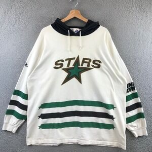 Vintage Apex One Dallas Stars Hockey Pullover Hoodie Long Sleeve Mens L